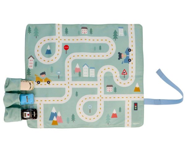 Juego de Mantel Circuito de Coches Portátil- varios colores- - Imagen 5
