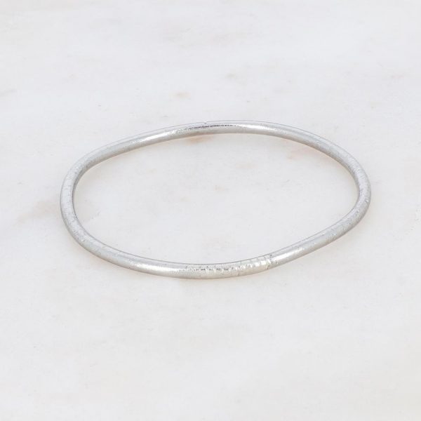 Pulsera Budista Fina Dark Plata Talla S
