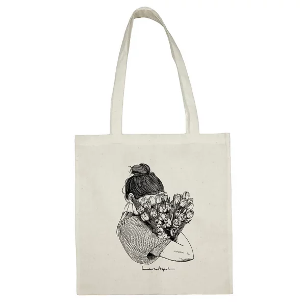 Tote Bag Full of Tulips de Lalauri