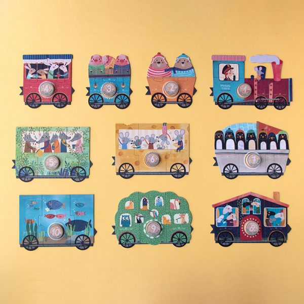 Puzzle My Little Train de Londji +2 años - Imagen 5