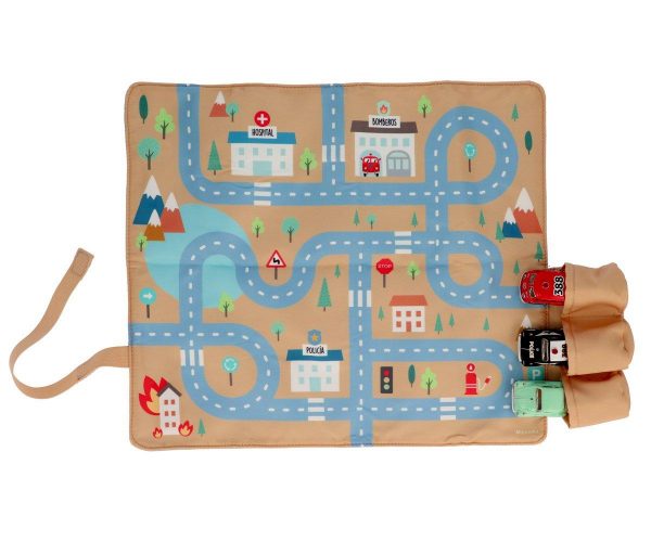 Juego de Mantel Circuito de Coches Portátil- varios colores-