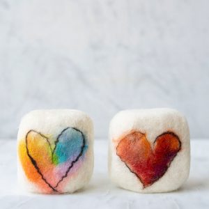 Jabón de lana Duo Corazón