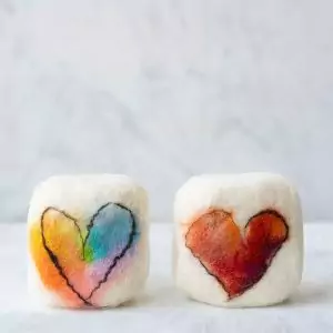 Jabón de lana Duo Corazón