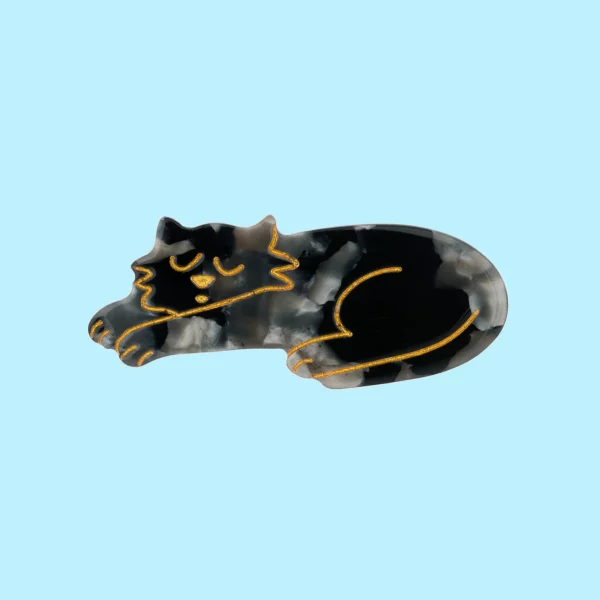 Pasador Gato Negro siesta de Coucou Suzette