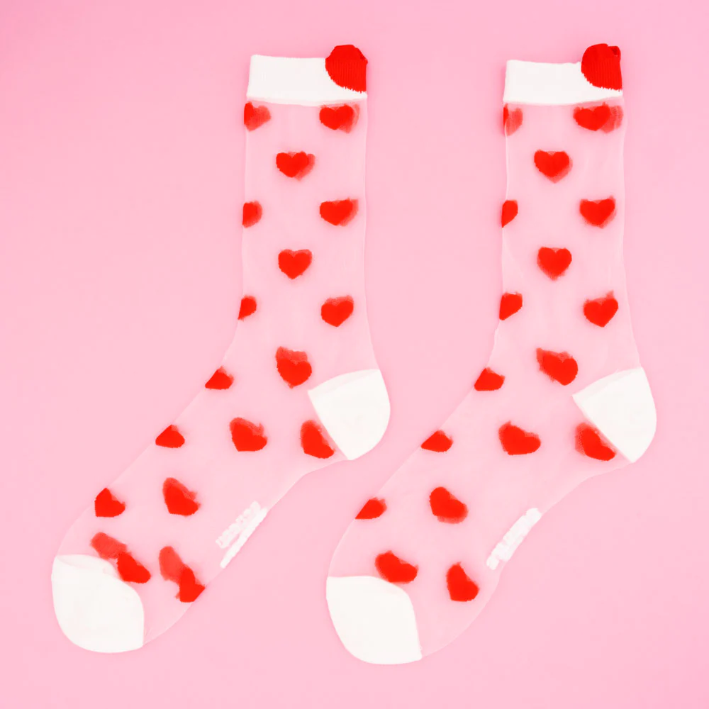 Calcetines transparentes Corazón de Coucou Suzette - Imagen 2