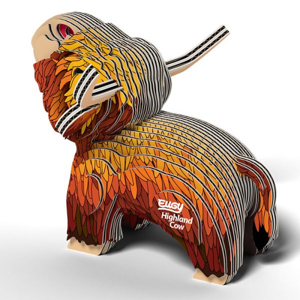 Puzle 3D Highland Cow de Eugy Dodoland - Imagen 3