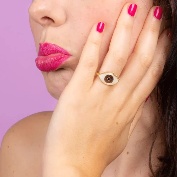 Anillo del estado de ánimo Ojo de Coucou Suzette - Imagen 4