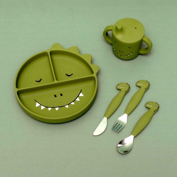 Cubiertos Infantiles Mr. Dino Trixie Baby - Imagen 2