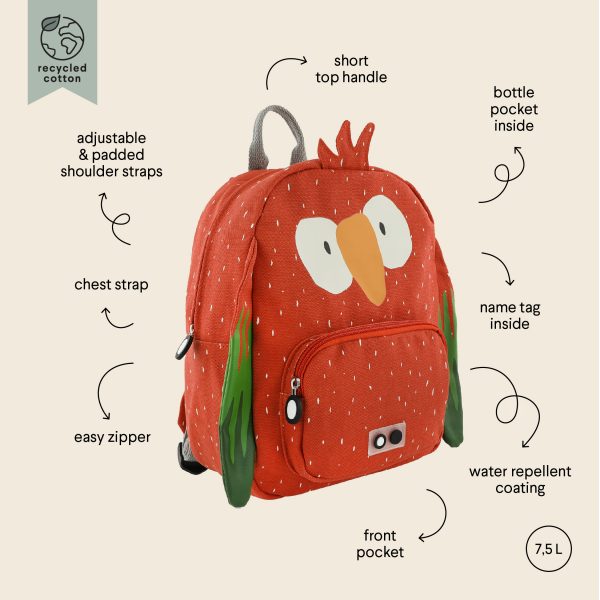 Mochila Mr. Loro de Trixie baby - Imagen 2