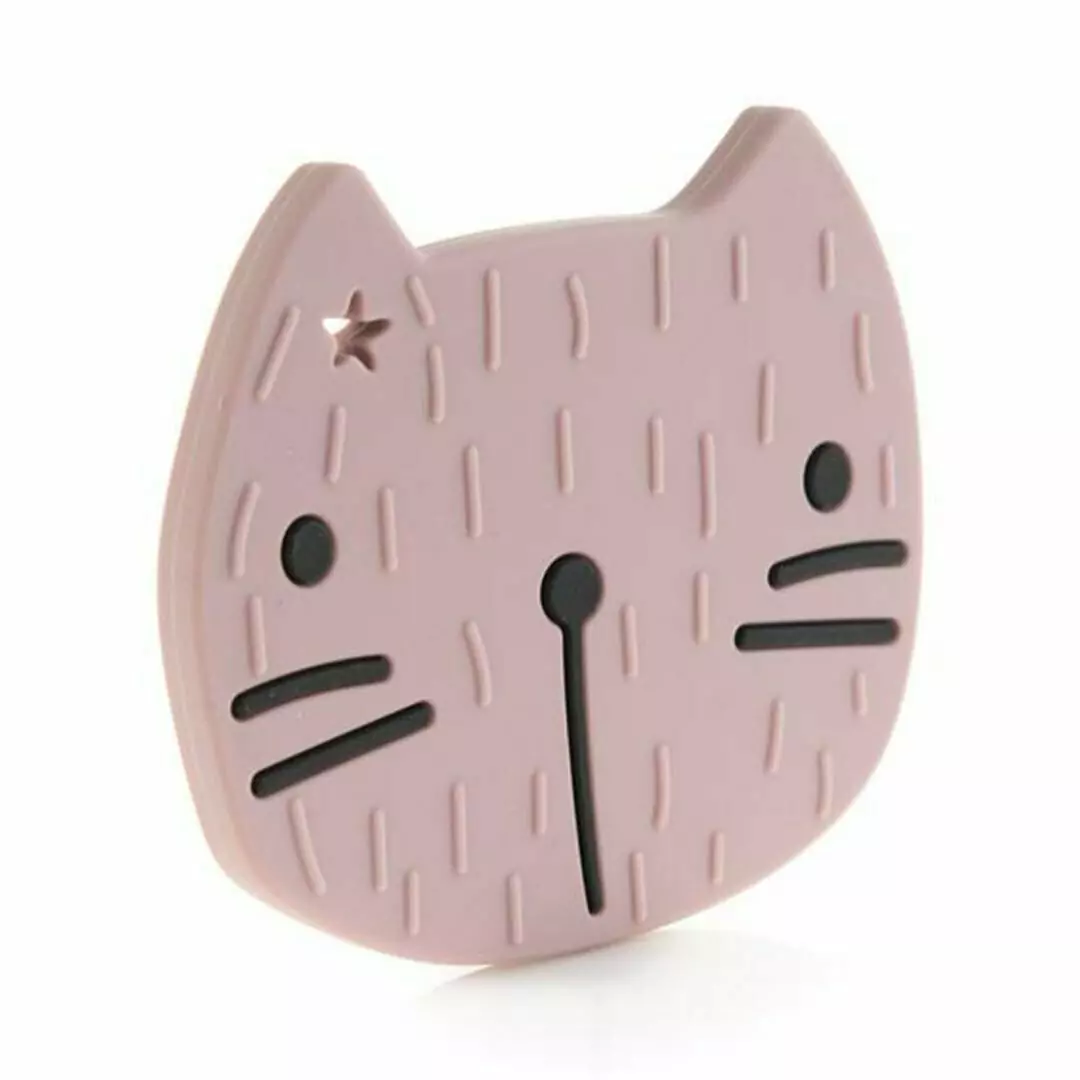 Mordedor de Silicona Pippa The Cat Dusty Pink The Cotton Cloud