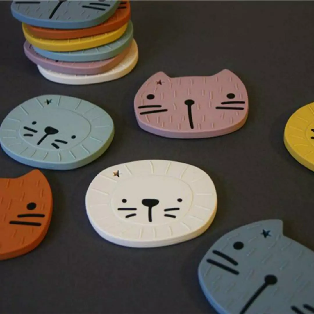Mordedor de Silicona Pippa The Cat Dusty Pink The Cotton Cloud - Imagen 4