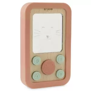 Teléfono de silicona y madera para bebés Mrs. Cat de Trixie