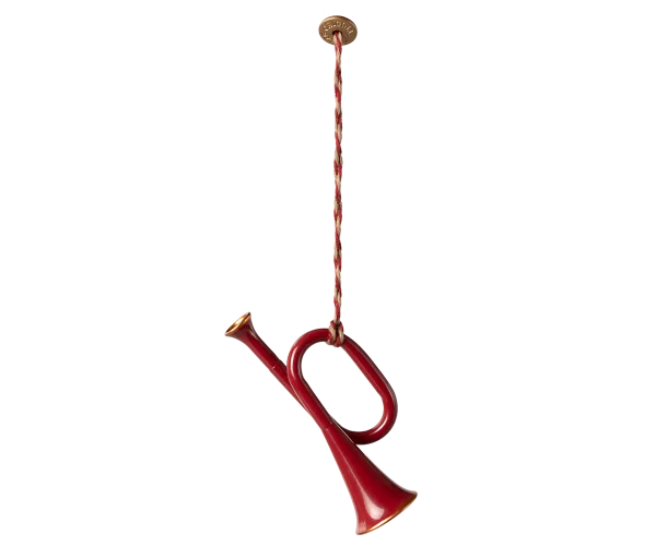 Adorno Trompeta metal roja de Maileg