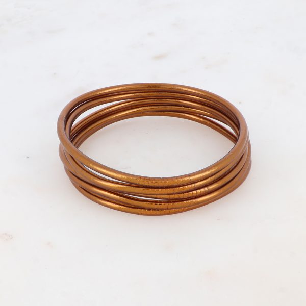 Pulsera Budista Fina Oro Milkchocolate