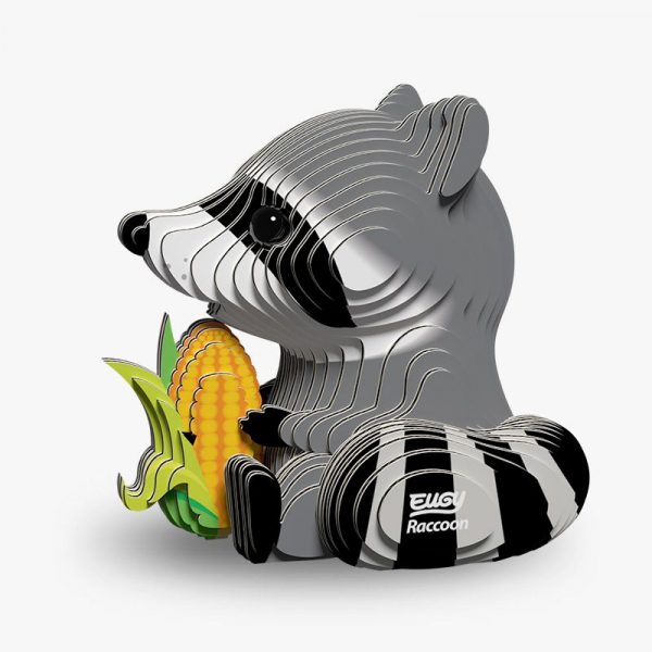 Puzle 3D Raccoon de Eugy Dodoland - Imagen 3