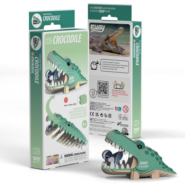 Puzle 3D Crocodile de Eugy Dodoland - Imagen 2