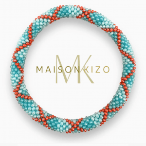 Pulsera Nepalí Azules y rojo