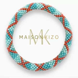 Pulsera Nepalí Azules y rojo