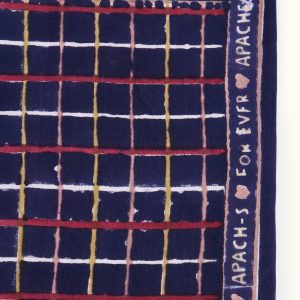 Alternative view of Foulard Grande Latika Indigo Notebook de Apaches