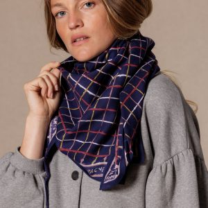 Foulard Grande Latika Indigo Notebook de Apaches - Imagen 4