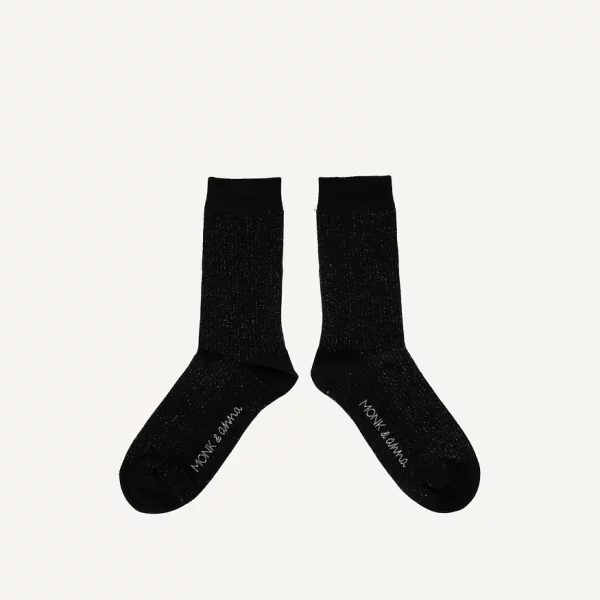 Calcetines Glitter black de Monk and Anna