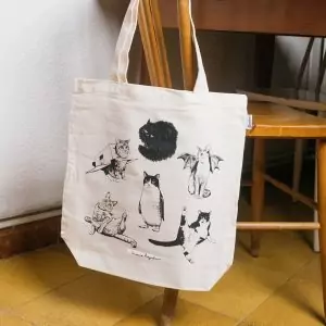 Alternative view of Tote bag Some Cats de Lalauri