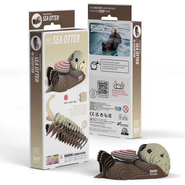 Puzle 3D Sea Otter de Eugy Dodoland - Imagen 2