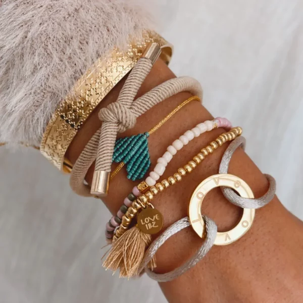 Pulsera Corazón Verde Mar - Imagen 2