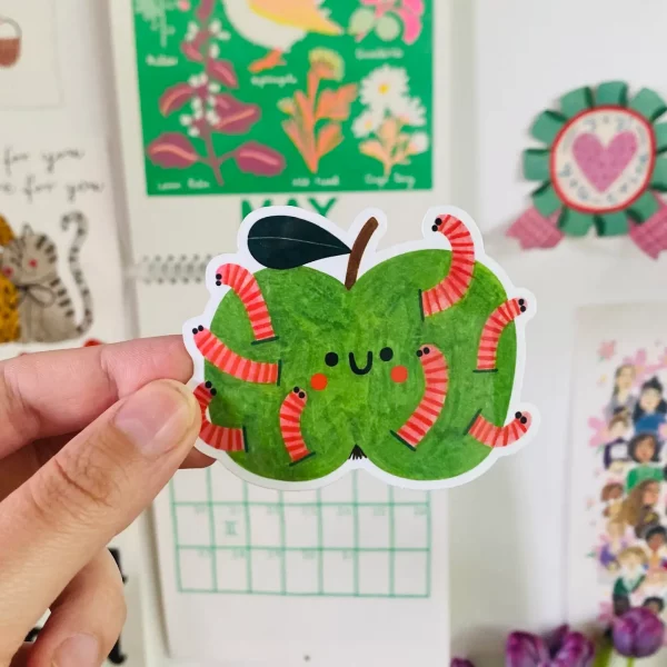 Sticker Green apple Daria Solak
