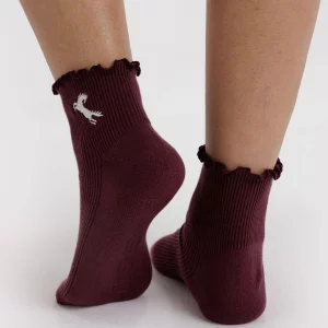 Alternative view of Set de 2 calcetines con volantes de Baggu - Mahogany & Navy Icons