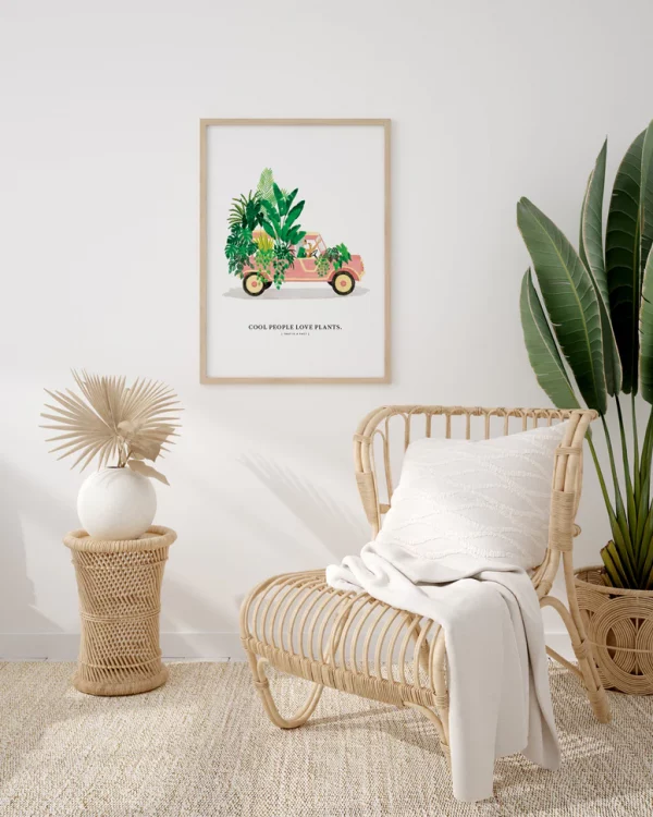Print Mehari With Plants de All the ways - Imagen 2