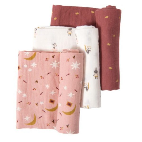 Set de 3 muselinas Après la Pluie de Moulin Roty - Imagen 3