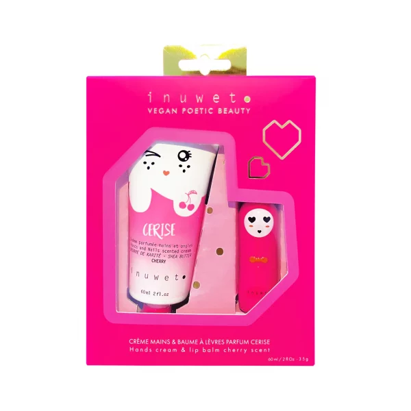 Set Cofre Manos y Labios Fresa y cereza de Inuwet
