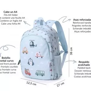 Alternative view of Mochila Mediana City Cars + Llavero Personalizable