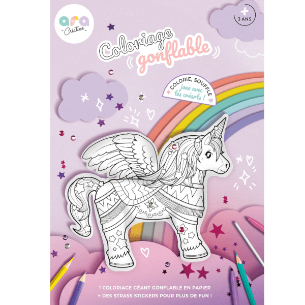 Juguete Inflable coloreable de Unicornio