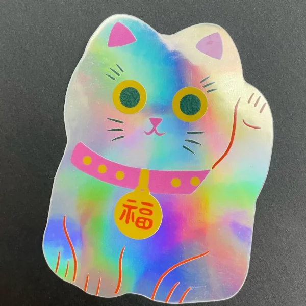Pegatina Maneki de Naomi Wilkinson Illustration