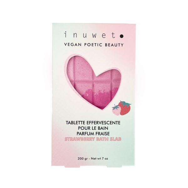 Tableta de Baño Efervescente de Fresa Inuwet