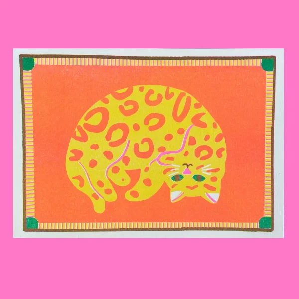Print A5 Mini Riso Bengal de Naomi Wilkinson Illustration