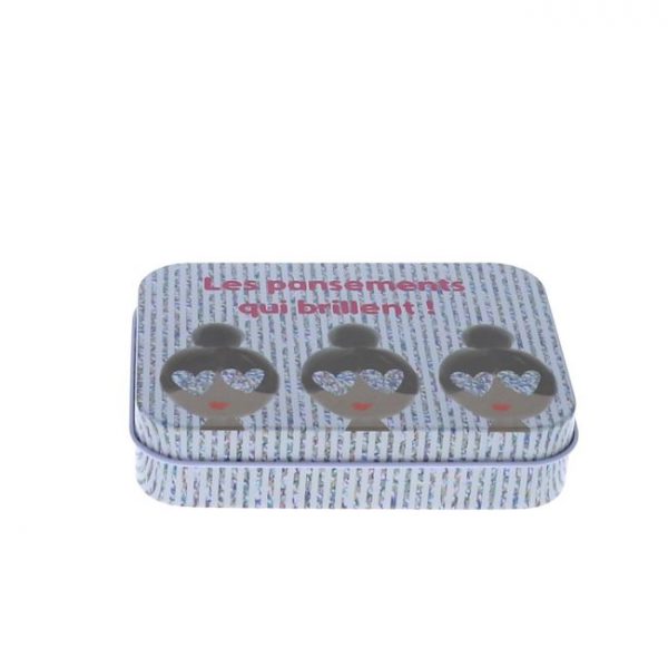 Caja metálica de 30 tiritas Brillantes de Petit Toi - Imagen 3