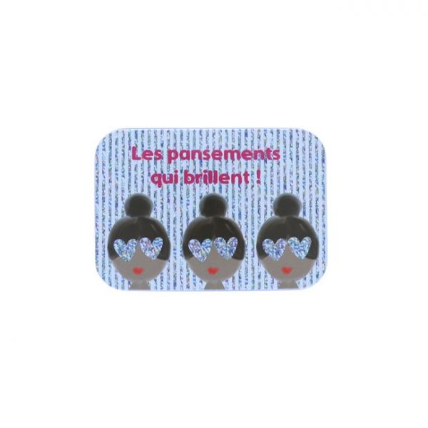 Caja metálica de 30 tiritas Brillantes de Petit Toi
