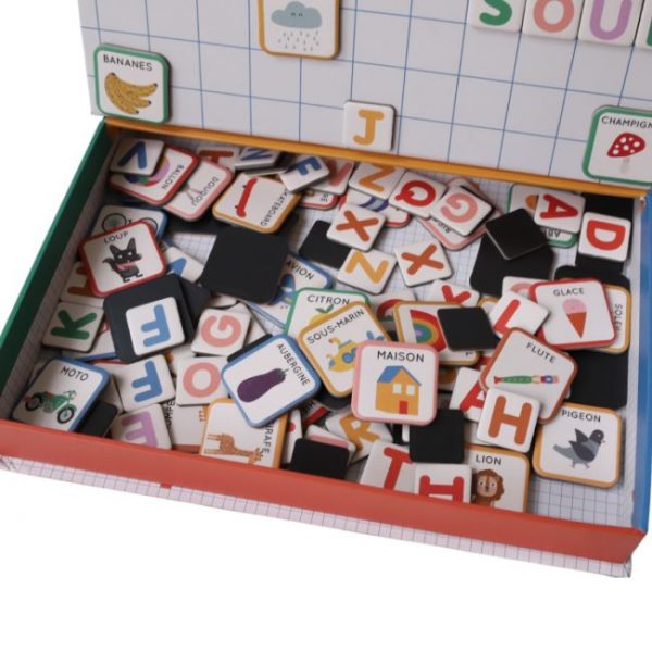 Caja magnética con alfabeto y dibujos de Mercredi et Patati - Imagen 3