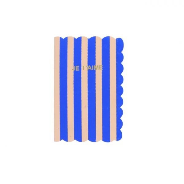 Libreta de rayas Je T'aime de Pondie Darling