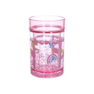Vaso Unicornio rosa con purpurina de Pause Goûter