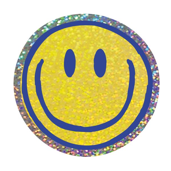 Pegatina brillante Smiley de Studio Inktvis