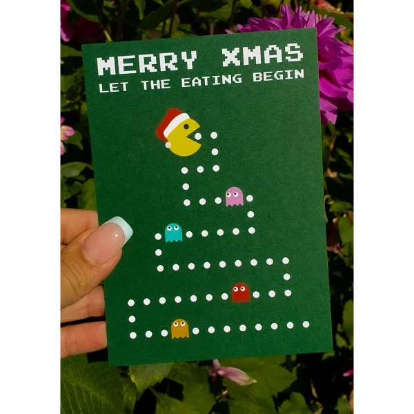 Postal navidad Pac Man - Imagen 2
