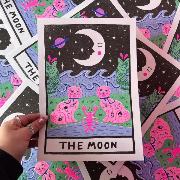 Print A4 The Moon de Amy Hastings