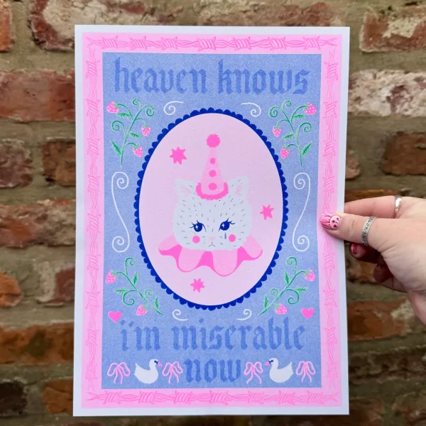 Print A4 Heaven Knows I’m Miserable Now de Amy Hastings - Imagen 2