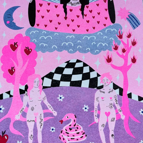 Print A4 The Lovers Tarot de Amy Hastings - Imagen 2