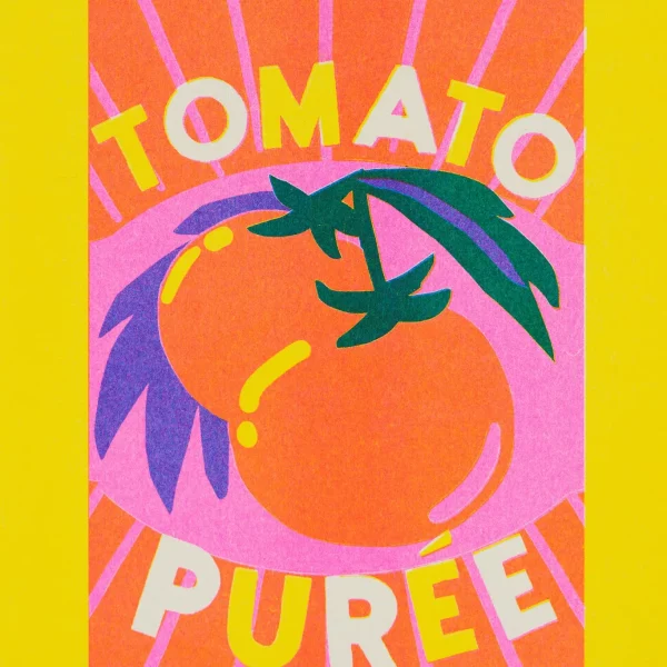 Print A4 Pure de tomate de Naomi Wilkinson Illustration - Imagen 2
