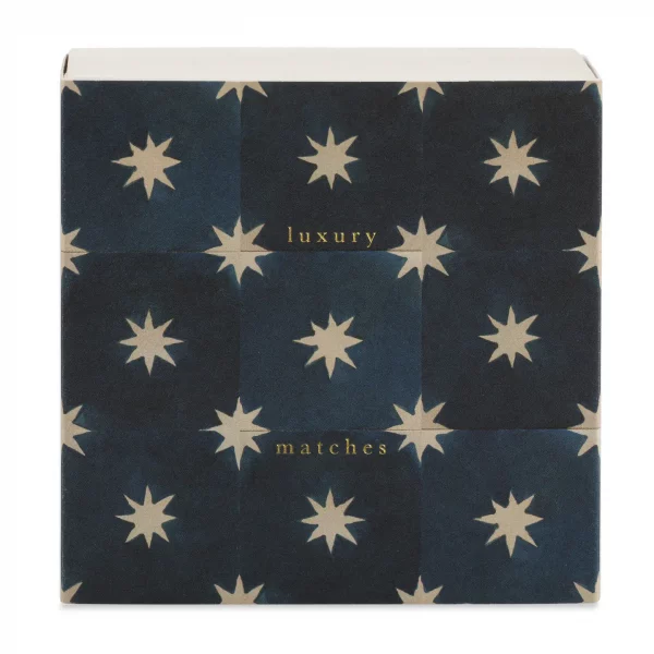 Caja de Cerillas Azulejos Estrella Navy de Wanderlust Paper Co - Imagen 3